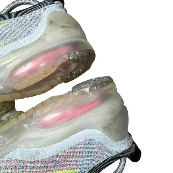 🦈 Nike Air VaporMax Flyknit Next Nature Multicolor Sneakers Size 10.5 - Picture 7 of 11